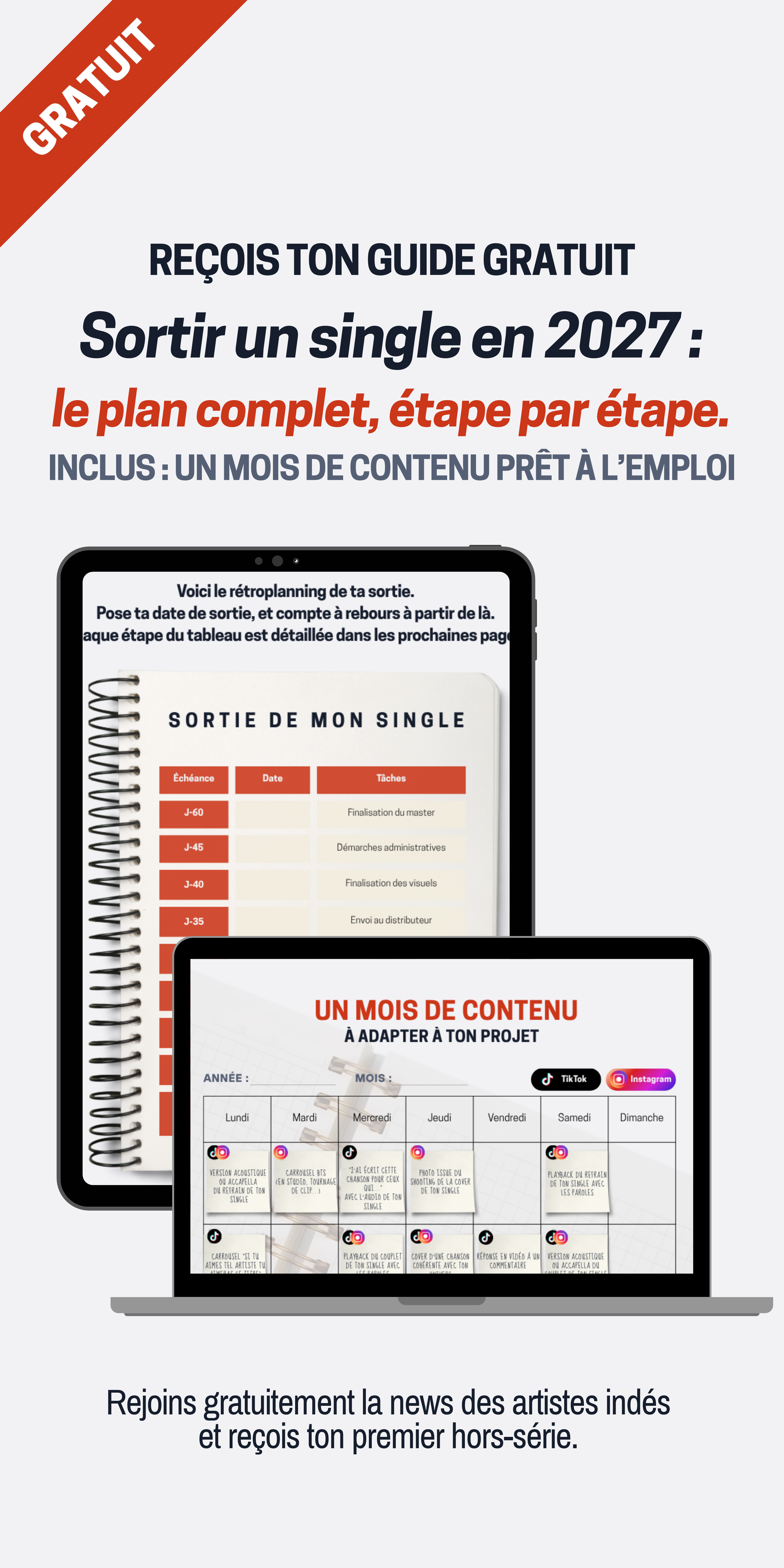 Guide gratuit : Sortir un single en 2026